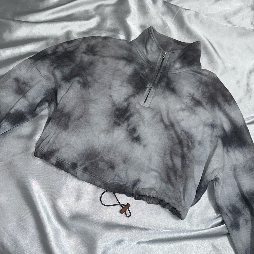 TIE DYE HOODIE CROPPED